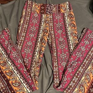 Flared hippie yoga pants